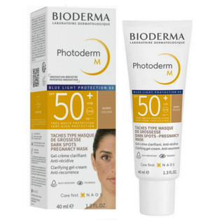 ژل ضدآفتاب رنگی بایودرما SPF50 مدل Photoderm M 50 مناسب انواع پوست حجم 40 میلی لیتر